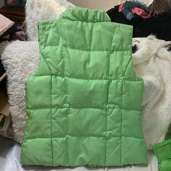 Lilly Pulitzer Vibrant Lime  Green Quilted Vest - Picture 7 of 7